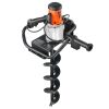 VEVOR Electric Post Hole Digger, 5.71 in Auger Bit with 1500W Powerful Motor, 140 RPM Alloy Steel Earth Auger Drill Bit with 10.24 in Extension Rod