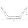 Hammock Stand 10.3ft Portable, Adjustable Steel Frame, Weather Resistant, White, 550 lbs with Carry Bag