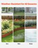 VEVOR Steel Landscape Edging, 6 Packs 40 x 8 in Weather-Resistant & Pre-Rust Metal Landscape Edging, Bendable Garden Edging Border, Shark Spike