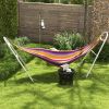 Hammock Stand 10.3ft Portable, Adjustable Steel Frame, Weather Resistant, White, 550 lbs with Carry Bag