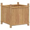 Planter Natural Bamboo Bamboo 15.7 in x 15.7 in x 15.7 in