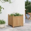 Planter Natural Bamboo Bamboo 15.7 in x 15.7 in x 15.7 in