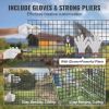 VEVOR Hardware Cloth, 36'' x 100' Galvanized Wire Mesh Roll, 19 Gauge Chicken Wire Fence Roll, Vinyl Coating Metal Wire Mesh for Chicken Coop Barrier
