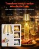 VEVOR Cordless Table Lamp, 2-Pack, 5200mAh Built-in Rechargeable Battery Desk Lamp, Stepless Dimming Up, 3 Adjustable Heights