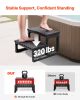 VEVOR Hot Tub Steps, 2-Step Spa Outdoor Stairs, Heavy Duty 23.6 inch Wide PP Above-Ground/Inflatable Pool Ladder with 320 lbs Weight Capacity