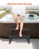 VEVOR Hot Tub Steps, 2-Step Spa Outdoor Stairs, Heavy Duty 23.6 inch Wide PP Above-Ground/Inflatable Pool Ladder with 320 lbs Weight Capacity