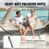 VEVOR Two Person Hammock with Stand Included, Double Hammock with Curved Spreader Bar and Detachable Pillow and Portable Carrying Bag